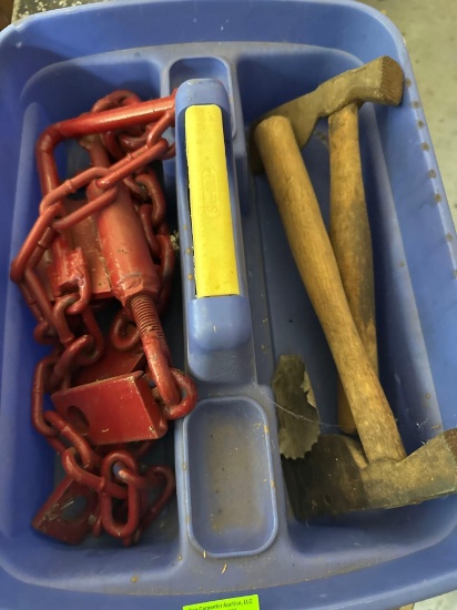 2 axes and possibly a load binder