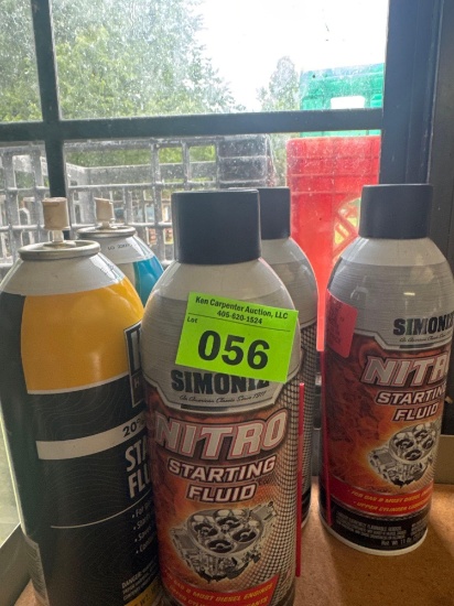 Nitro starter fluid and 2 other brands of starter fluid