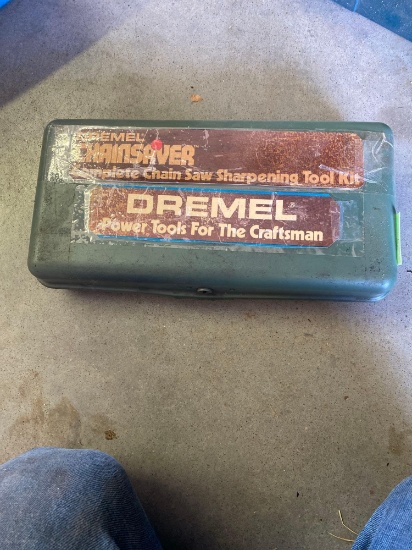 Dremel in metal container
