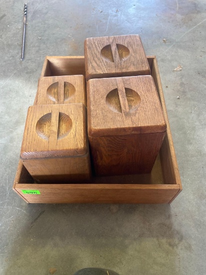 Wooden canisters