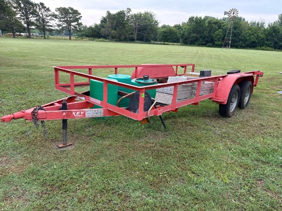 2011 model trailer,16x77 with ramps, needs floor, contents are not included *BUYER IS RESPONSIBLE