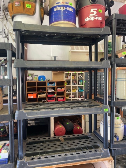 Plastic Shelving CONTENTS ARE NOT INCLUDED Pick up after 1pm