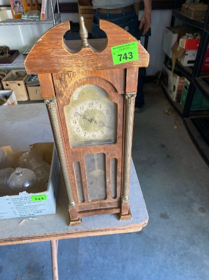 Table top grandfather clock Condition unknown