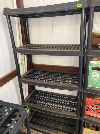 Plastic shelves *BUYER IS RESPONSIBLE FOR LOADING* Pick up after 1pm