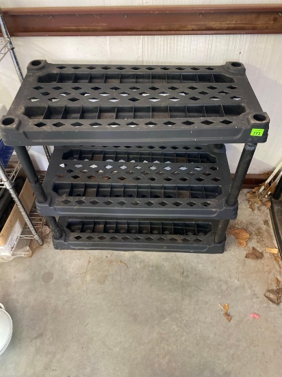 Plastic shelves *BUYER IS RESPONSIBLE FOR LOADING* Pick up after 1pm