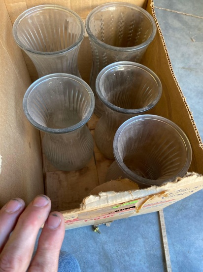 Miscellaneous glass vases