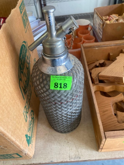 Vintage Sparklets London glass soda syphon