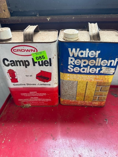 Camp fuel and water repellent sealer contents unknown