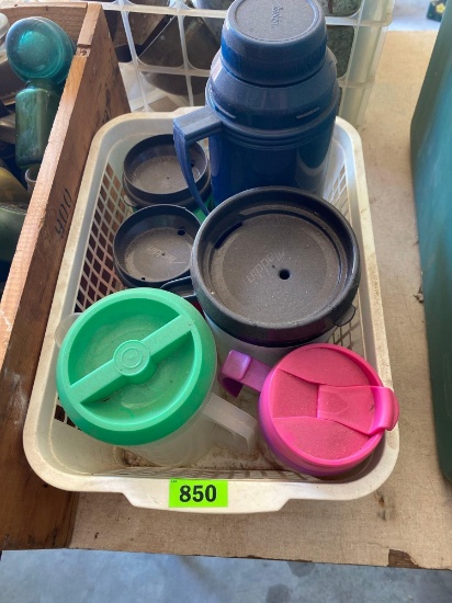 Box of miscellaneous water pitchers