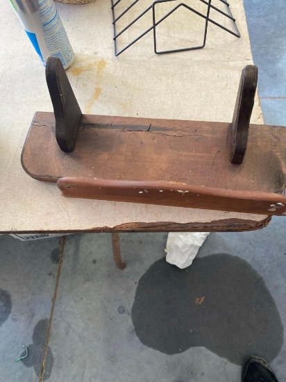 Small wooden wall shelf