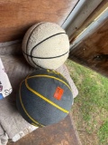 2 basketballs