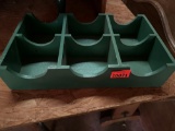 Green wooden holder