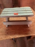 Small decorative picnic table