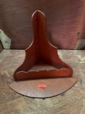 Wooden corner shelf