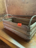 Handmade wooden basket