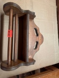 Wooden paper towel holder
