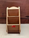 Wooden wall shelf