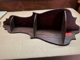 Corner wall shelf