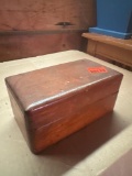 Wooden box with lid
