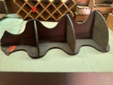 Wooden corner shelf