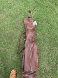 Golf clubs and bag