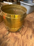 Brass trash can