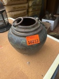 Copper spittoon