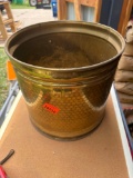 Brass trashcan