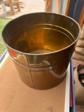 Brass trashcan