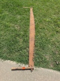 Vintage 2 person hand saw