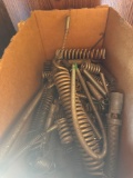 Box of springs and box of solar light items