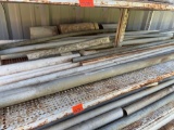 Lot contains sticks of PVC on SECOND FROM TOP SHELF ONLY *BUYER IS RESPONSIBLE FOR LOADING*