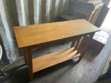 Wooden bench
