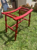 Wooden suitcase holder