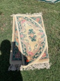 one moon shaped rug and Decorative rug