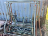 several metal porch swings pieces