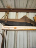 Pieces of wood and an empty chainsaw case