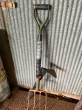 Pitch fork and hand hoe