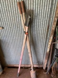 Post hole digger and floor scrapper
