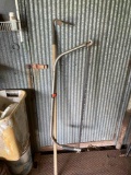 Hand saw and hoe