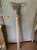 Rake and a scraper
