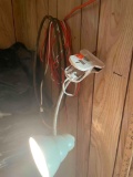 Clamping light, extension cord, auto belts