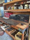 Wood work bench 8 x 7 x 3 *BUYER IS RESPONSIBLE FOR DISASSEMBLE AND LOAD* Pick up after 1pm