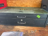 2 drawer tool box with contents