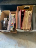 File folders, vacuum attachments and books