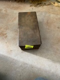 Metal box with sliding lid