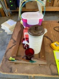 Easter decor, lawn feed spreader, stackable containers, wooden gun wall holder and more