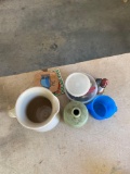 MIsc watches and watch bands, cork owl coaster, sock sorters and more