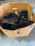 Large box with plastic desk organizers