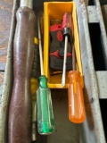 Various Screwdrivers and razor blade scraper